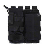 5.11 Tactical AR Double Bungee Mag Pouch, for Two 5.56 Magazines, Non-Slip Pull Tab, Dark Navy, 1 SZ, Style 56157
