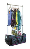 Travolution 23 Inch Garment Rack Duffel with Wheels, Black/Pink - backpacks4less.com