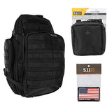 5.11 RUSH72 Tactical Backpack Med First Aid Patriot Bundle - Black