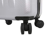 Mia Toro Italy Reggia Hard Side Spinner Luggage 3 Piece Set, Blue, One Size