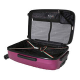 Mia Toro Italy Swirl Hard Side Spinner Luggage 3 Piece Set, Rose, One Size