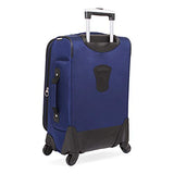 SwissGear Sion Softside Expandable Roller Luggage, Blue, Carry-On 21-Inch - backpacks4less.com