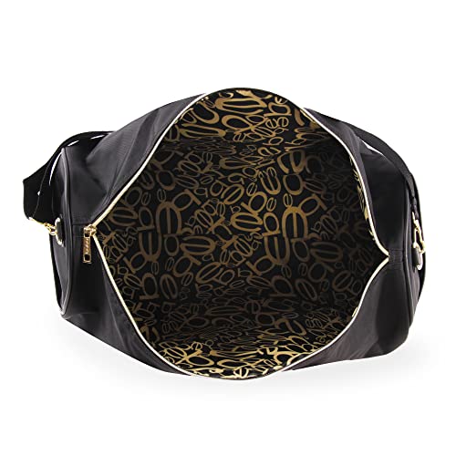 bebe travel duffel bags BEBE Women's Whitney Duffel Bag, Black Gold