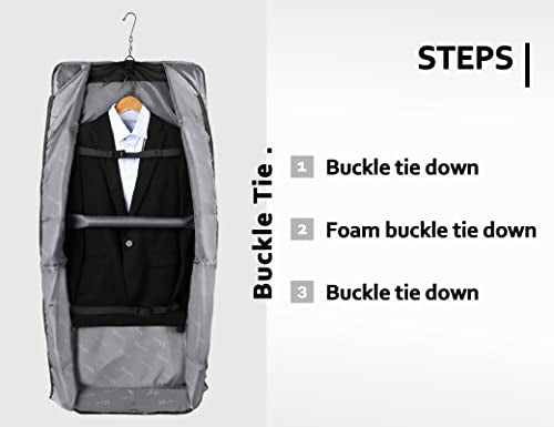 MATEIN Garment Bags, Large Suit Travel Bag with Pockets & Shoulder