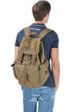 Gootium 21101AMG Specially High Density Thick Canvas Backpack Rucksack, Army Green, Large - backpacks4less.com