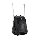 EASTON WALK-OFF IV Bat & Equipment Backpack Bag | Baseball Softball | 2020 | Black | 2 Bat Sleeves | Vented Shoe Pocket | External Helmet Holder | 2 Side Pockets | Valuables Pocket | Fence Hook - backpacks4less.com