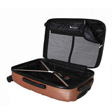 Mia Toro Italy Web Hard Side Spinner Luggage 3 Piece Set, Tangerine, One Size