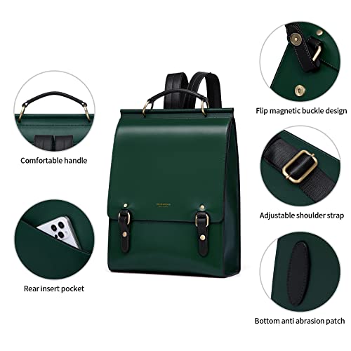 Cnoles Leather Backpack Purse For Women Fashion Ladies Vintage Bag Cas –