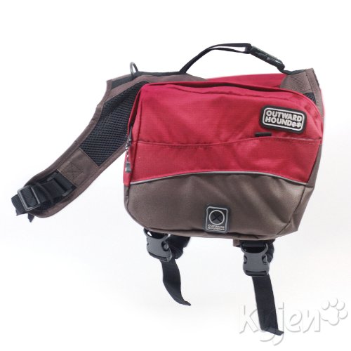Outward Hound Kyjen Excursion Dog Backpack Medium Red Clay and Java backpacks4less