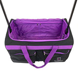 Backstage Dance Travel Bag with Garment Rack - Black / Purple - backpacks4less.com