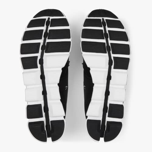ON Women's Cloud Sneakers, Black/White, 8.5 Medium US - backpacks4less.com