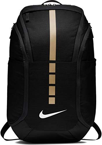 Nike Hoops Elite Hoops Pro Basketball Backpack,Black/Metallic Gold,One Size - backpacks4less.com