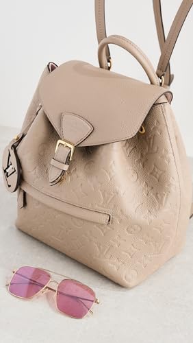 Louis Vuitton Women's Pre-Loved Louis Vuitton Beige Empreinte Montsouris PM Backpack, Beige, Tan, One Size Louis Vuitton Women's Pre-Loved Louis Vuitton Beige Empreinte Montsouris PM Backpack, Beige, Tan, One Size