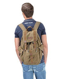 Gootium 21101AMG Specially High Density Thick Canvas Backpack Rucksack, Army Green, Large - backpacks4less.com