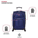 SwissGear Sion Softside Expandable Roller Luggage, Blue, Carry-On 21-Inch - backpacks4less.com