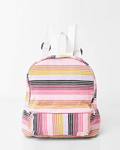 billabong mini mama stripe backpack Billabong Girls' Girls' Mini Mama Jr Backpack Ruby Wine One Size