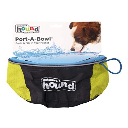 Outward Hound Port-A-Bowl Portable Dog Dish, 48 oz - backpacks4less.com
