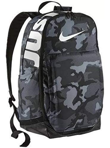 NIKE Brasilia Backpack, X-Large, 15 Laptop - CAMO Dark Grey (CK0942-0–