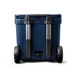 YETI Roadie 48 Wheeled Cooler with Retractable Periscope Handle, Navy - backpacks4less.com