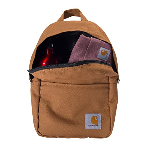 Carhartt Mini Backpack, Everyday Essentials Daypack for Men and Women, Brown - backpacks4less.com