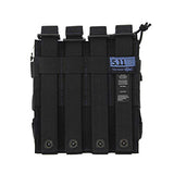 5.11 Tactical AR Double Bungee Mag Pouch, for Two 5.56 Magazines, Non-Slip Pull Tab, Dark Navy, 1 SZ, Style 56157 - backpacks4less.com