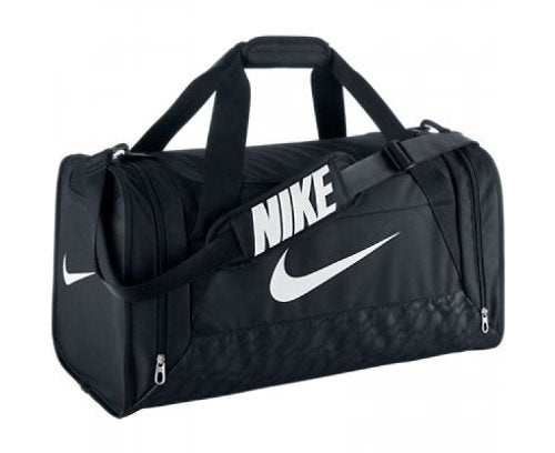 Nike Brasilia 6 Duffel Bag Black/White Size Medium–