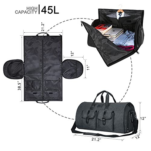 Garment Bags for Travel, Large Suit Travel Bag for Men Women with