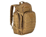 5.11 RUSH72 Tactical Backpack, Large, Style 58602, Flat Dark Earth