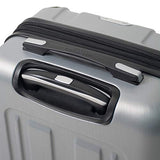 Mia Toro Italy Accera Hardside Spinner Carry-on,Aluminum, One Size