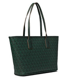 Anne Klein AK Cube Logo Tote, Evergreen Tonal/Evergreen