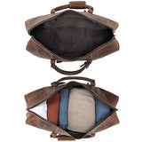 Handmade Leather Carry On Bag - Airplane Underseat Travel Duffel Bags By Rustic Town (Mulberry) - backpacks4less.com