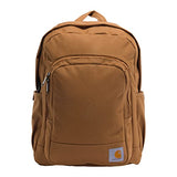 Carhartt 25L Classic Backpack, Durable Water-Resistant Pack with Laptop Sleeve, Brown, One Size - backpacks4less.com