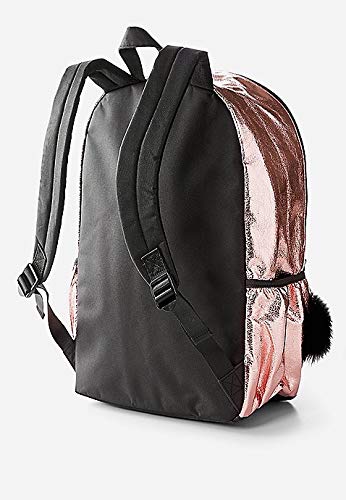 Justice Rose Gold Quilted Backpack –
