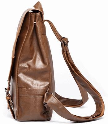 Kenox Vintage PU Leather Laptop Backpack Knapsack Rucksack Weekender D backpacks4less