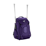 EASTON WALK-OFF IV Bat & Equipment Backpack Bag | Baseball Softball | 2020 | Purple | 2 Bat Sleeves | Vented Shoe Pocket | External Helmet Holder | 2 Side Pockets | Valuables Pocket | Fence Hook - backpacks4less.com