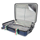 Mia Toro Italy Nastro Hard Side Spinner Luggage 3 Piece Set, White, One Size