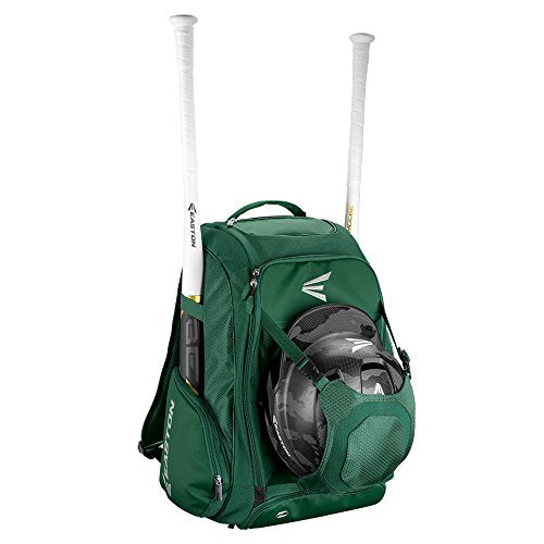EASTON WALK-OFF IV Bat & Equipment Backpack Bag | Baseball Softball | 2020 | Green | 2 Bat Sleeves | Vented Shoe Pocket | External Helmet Holder | 2 Side Pockets | Valuables Pocket | Fence Hook - backpacks4less.com