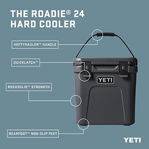 Shelby Yeti Roadie 24 Cooler- Charcoal