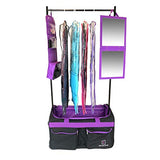 Backstage Dance Travel Bag with Garment Rack - Black / Purple - backpacks4less.com