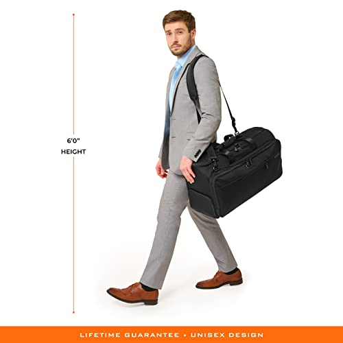 Briggs Riley Black 22 Inch Garment Duffle Bag backpacks4less