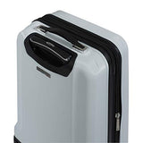 Mia Toro Italy Moda Hardside Spinner Luggage Carry-on, White, One Size