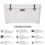 YETI Tundra 75 Cooler, White - backpacks4less.com