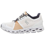 ON Running Women's Cloudstratus Sneaker Shoe (White/Almond, Numeric_9_Point_5) - backpacks4less.com