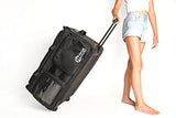 Dance Bag with Garment Rack – Collapsible Costume Rolling Duffel Bag with Wheels for Competition, Shows, Performances, Travel and More by Kendall Country – 28 inch, Raven Black - backpacks4less.com