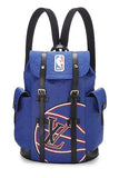 Louis Vuitton, Pre-Loved Blue Taurillon NBA Christopher Backpack MM, Blue