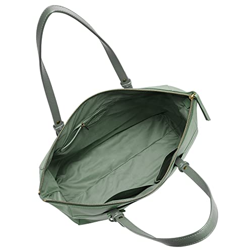 Fossil Women's Rachel Eco-Leather Tote Bag Purse Handbag, Sage (Model: ZB7507343) - backpacks4less.com