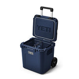 YETI Roadie 48 Wheeled Cooler with Retractable Periscope Handle, Navy - backpacks4less.com