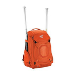 EASTON WALK-OFF IV Bat & Equipment Backpack Bag | Baseball Softball | 2020 | Orange | 2 Bat Sleeves | Vented Shoe Pocket | External Helmet Holder | 2 Side Pockets | Valuables Pocket | Fence Hook - backpacks4less.com