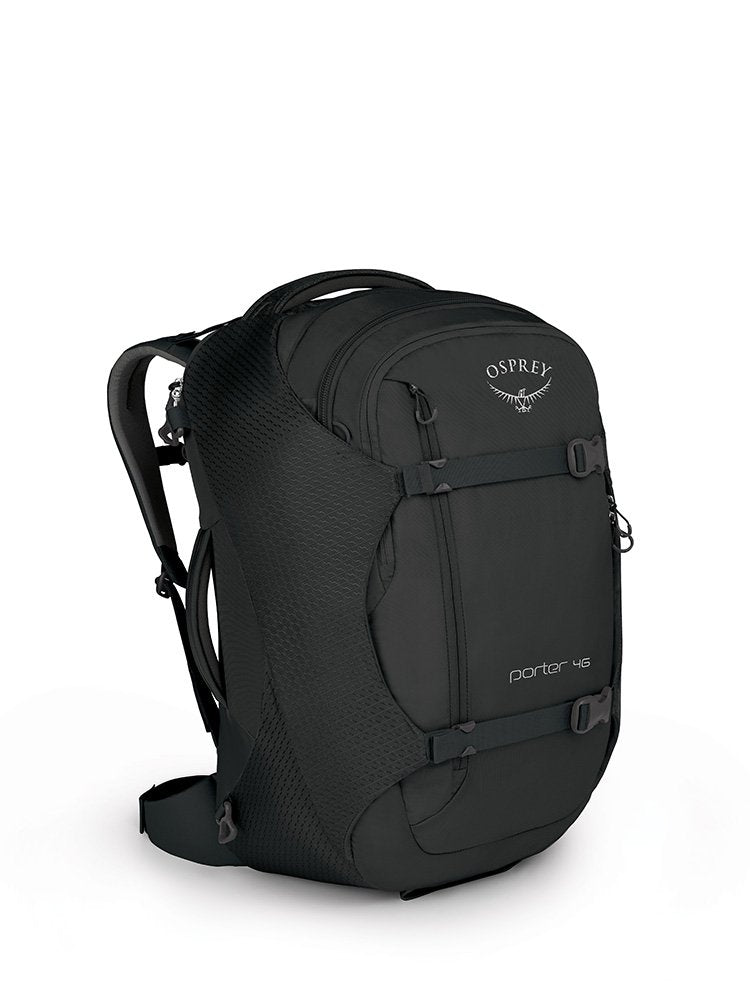 Osprey Packs Porter 46 Travel Backpack, Black - backpacks4less.com