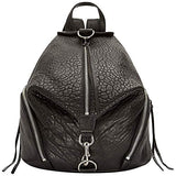 Rebecca Minkoff womens Julian Backpack Backback, Black With Silver, One Size US - backpacks4less.com